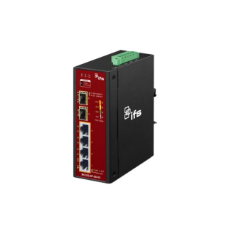Medienkonverter MC352-4P-2S-V2, Unmanaged, 4x RJ45, 2x SFP, 48VDC, PoE 30 W-Leer más