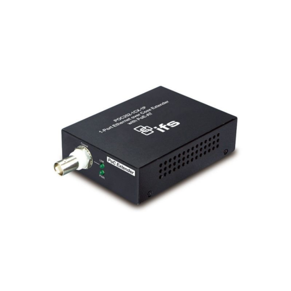 POC252-1CX-1P IFS, Medienkonverter, Unmanaged, 1x RJ45, 1x BNC, PoC, Kamera-Ende POC252-1CX-1P IFS, Medienkonverter, Unmanaged, 1x RJ45, 1x BNC, PoC, Kamera-Ende-Beschreibung lesen