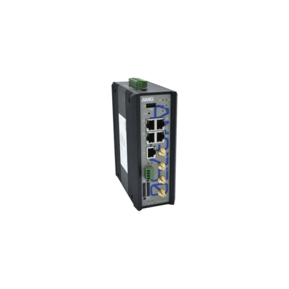 AMG750-1G-4GAT-1E4-P120 AMG Systems, Industrieller Managed 4G Router, 5 x 10/100/1000BT, 4 x 30W PoE, WLAN, RS232/485-Beschreibung lesen