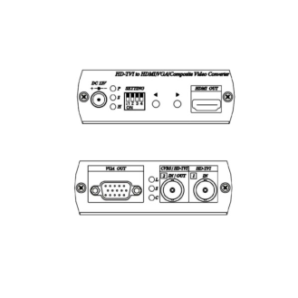Tvi-Hdmi Konverter, TVI-, AHD-, CVI- oder CVBS-Konverter zur Umwandlung von einem Analog-Signal (bis 1080p Full-HD) zu-Beschreibung lesen
