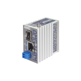 Industrieller Mini Medienkonverter AMG260M-1GBT-1S-P90, 1 x 10/100/1000BT RJ45 60/90W, 1 x 100/1GBFX SFP-Beschreibung lesen