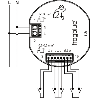 C5-SPC.01 Frogblue, 5-Kanal Kleinspannungseingang, frog Contact 5-Beschreibung lesen
