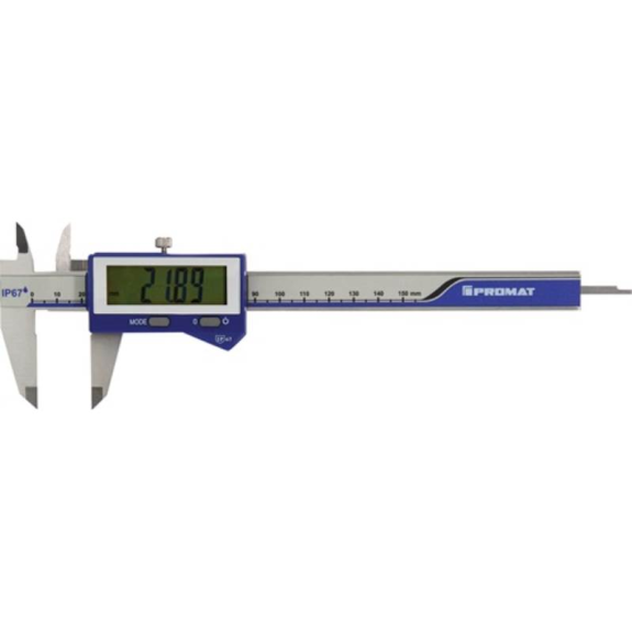 Messschieber DIN 862 IP67 150 mm digital mit Feststellschraube eckig-Beschreibung lesen