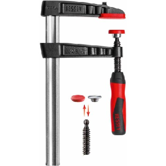 Schraubwzinge Temperguss mit 2-Komponenten-Heft 120x60mm /20x5mm-Beschreibung lesen