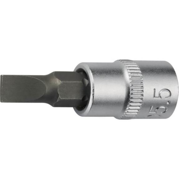 Steckschlüsseleinsatz 1/4 Zoll Schlitz 5,5 mm Länge 32 mm Steckschlüsseleinsatz 1/4 Zoll Schlitz 5,5 mm Länge 32 mm-Beschreibung lesen