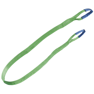 Hebeband, WLL 2000 kg, Grün 2-Lagig, 60mm breit, SF 7 1 Länge: 1 m-Beschreibung lesen