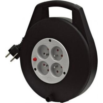 Enrouleur cassette avec disjoncteur  "1103561" de 3G1.5 - 10 ml-Lire la description