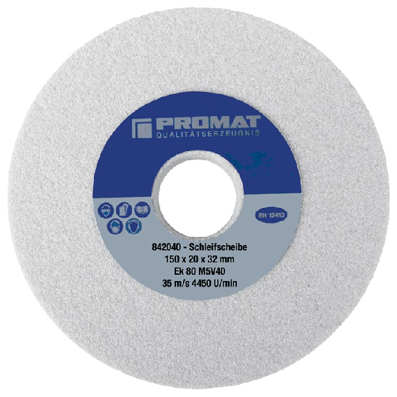 Schleifbockscheibe D.200xB32x51mm fein 80 Form A mit Aussparung 110 x 1 Schleifbockscheibe D.200xB32x51mm fein 80 Form A mit Aussparung 110 x 1-Beschreibung lesen