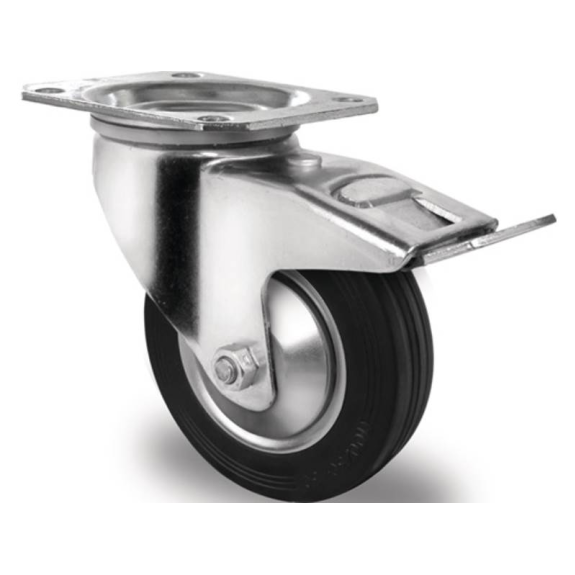 Lenkrolle Rad-D. 200 mm Tragfähigkeit 205 kg mit Totalfeststeller Vollg Lenkrolle Rad-D. 200 mm Tragfähigkeit 205 kg mit Totalfeststeller Vollg-Beschreibung lesen