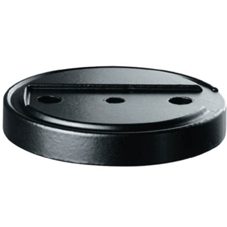 0 38 3884 00010 8120 Unterlage  Aluminium schwarz D. 75 mm Höhe 10 mm f. Art-Beschreibung lesen