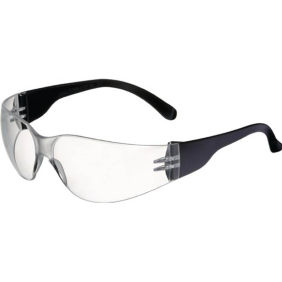 Lunettes de protection Daylight Basic en 166 Templacement noir, Polycarbo transparent à volet-Leggi tutto
