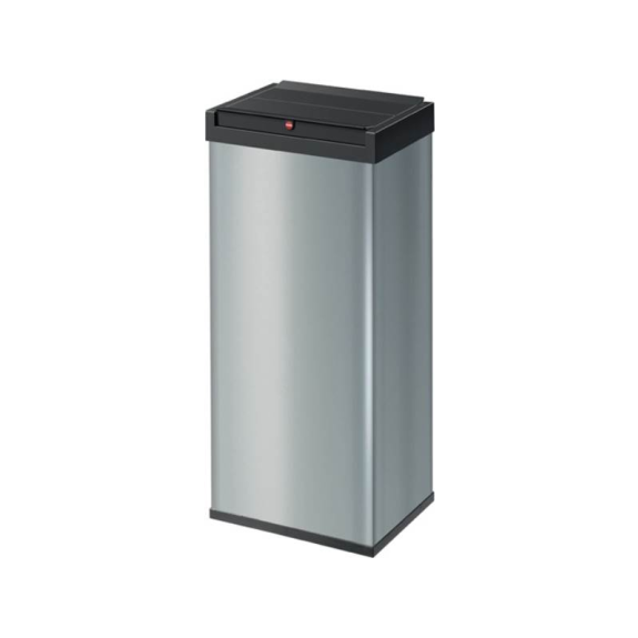 0860-221 Schwingdeckeleimer Abfallbehälter  H770xB340xT260mm 52 silber-Beschreibung lesen