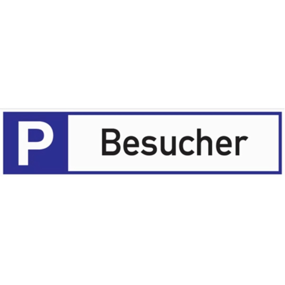 Parkplatzbeschilderung Parkplatz für Besucher L460xB110 mm Aluminium weiß/blau Parkplatzbeschilderung Parkplatz für Besucher L460xB110 mm Aluminium weiß/blau-Beschreibung lesen