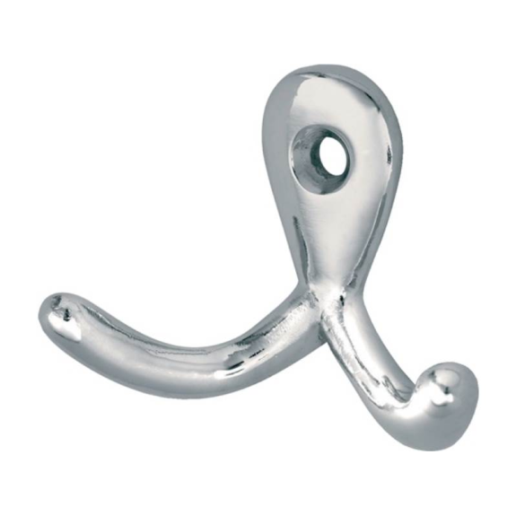 HER 0560-93E Handtuchhaken 560 2 Haken Höhe 37 mm Aluminium vernickelt Ausla-Beschreibung lesen