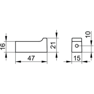 Handtuchhaken 11114010000 11114010000 verchromt 47 mm-Beschreibung lesen