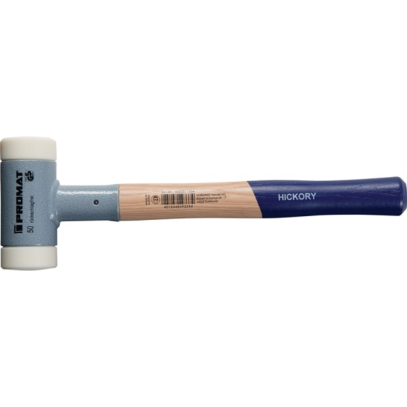 SCHONHAMMER Longueur 380 mm Tête Ø 45 mm Set Hickory Ensemble de nylon dur de revers-Leggi tutto