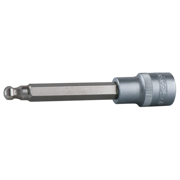 911.5318 1/2 Bit-Stecknuss Innensechskant mit Kugelkopf, lang, 12 mm-Beschreibung lesen
