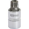 911.1348 1/2" Bit-Stecknuss XZN mit Stirnlochbohrung, M16, 55 mm