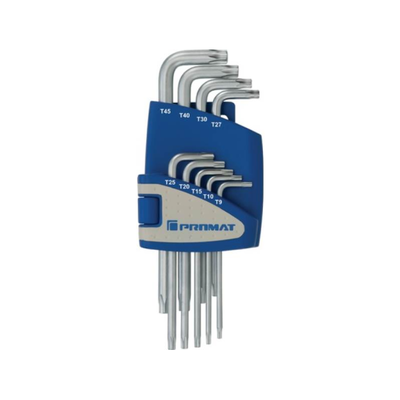 Winkelschraubendrehersatz 9 teilig T9 - T45 Kunststoffhalter Winkelschraubendrehersatz 9 teilig T9 - T45 Kunststoffhalter-Beschreibung lesen