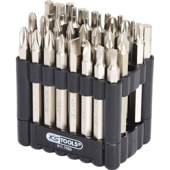 911.7550 1/4" CLASSIC Bit-Satz, 75mm, 32-tlg.-Beschreibung lesen
