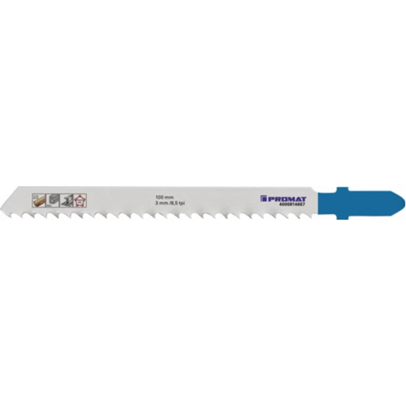 5 Stück Stichsägeblatt Gesamtlänge 100 mm Zahnteilung 3 mm HSS 5 Stück Stichsägeblatt Gesamtlänge 100 mm Zahnteilung 3 mm HSS-Beschreibung lesen