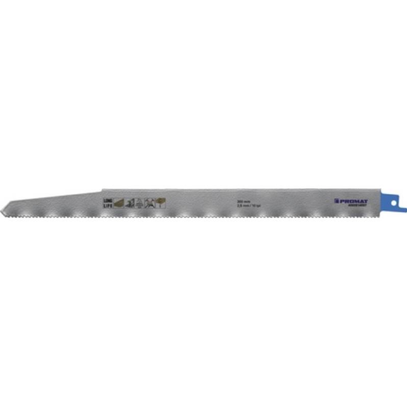 Säbelsägeblatt Länge 300 mm Breite 22 mm ll Zahnteilung TPI 10 2,5 Säbelsägeblatt Länge 300 mm Breite 22 mm ll Zahnteilung TPI 10 2,5-Beschreibung lesen