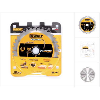 Lame de scie circulaire manuelle Dewalt DT 99569 XR 216 mm / 30 mm avec 36 dents-Lire la description