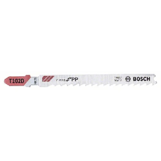 Stichsägeblatt T 102 D Bosch VE à 5 Stück Clean for PP-Beschreibung lesen