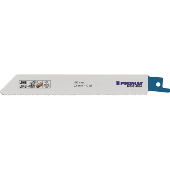 Longueur de la lame de scie à sabre 150 mm de largeur 19 mm LL CUP DETS TPI 10 2,5-Leggi tutto