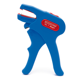 51000007 Abisolierzange No.7-R blau/rot, Blister-Beschreibung lesen