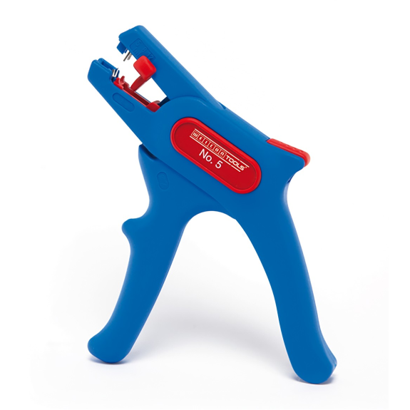 51000005 Abisolierzange No.5 blau/rot, Blister-Beschreibung lesen