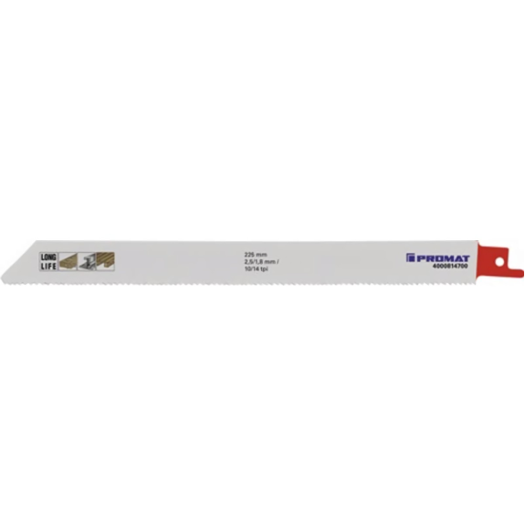 5 Stk  Säbelsägeblatt  Länge 225 mm Breite 19 mm Holz Zahnteilung TPI 10/14 2,5-Beschreibung lesen