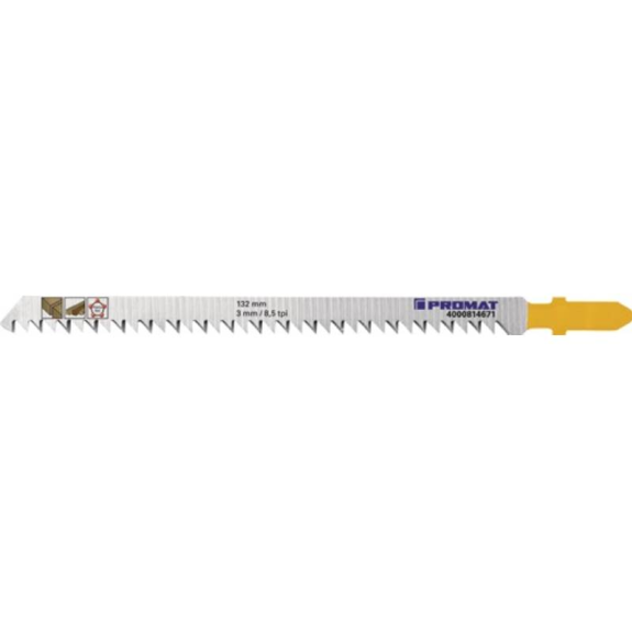 Stichsägeblatt  Gesamtlänge 132 mm Zahnteilung 3 mm HCS-Beschreibung lesen