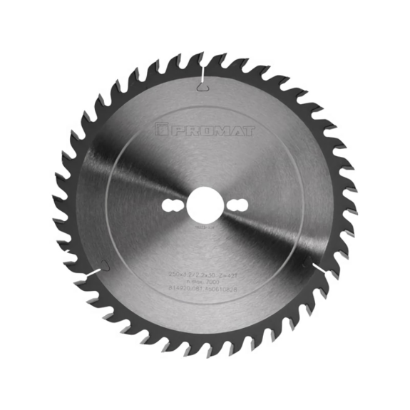 Präzisionskreissägeblatt Außen-D. 250 mm Zähnezahl 42 WZ Bohrung 30 mm Präzisionskreissägeblatt Außen-D. 250 mm Zähnezahl 42 WZ Bohrung 30 mm-Beschreibung lesen