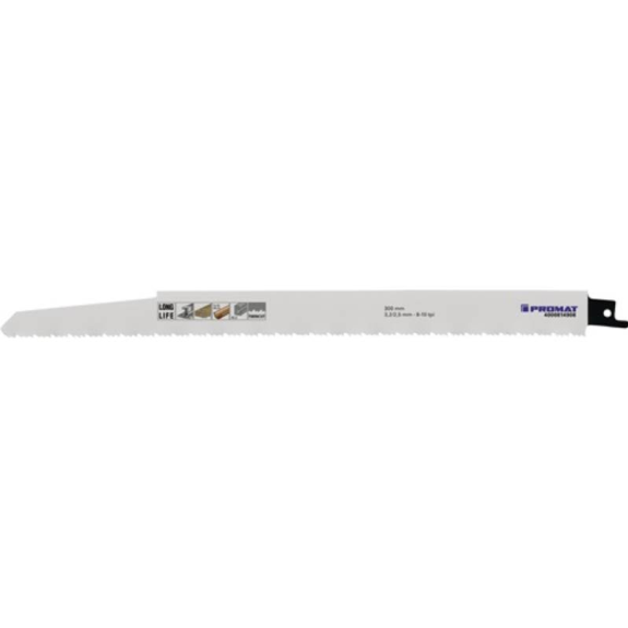 Säbelsägeblatt Länge 300 mm Breite 22 mm Spezial Zahnteilung TPI 8/10 3 Säbelsägeblatt Länge 300 mm Breite 22 mm Spezial Zahnteilung TPI 8/10 3-Beschreibung lesen