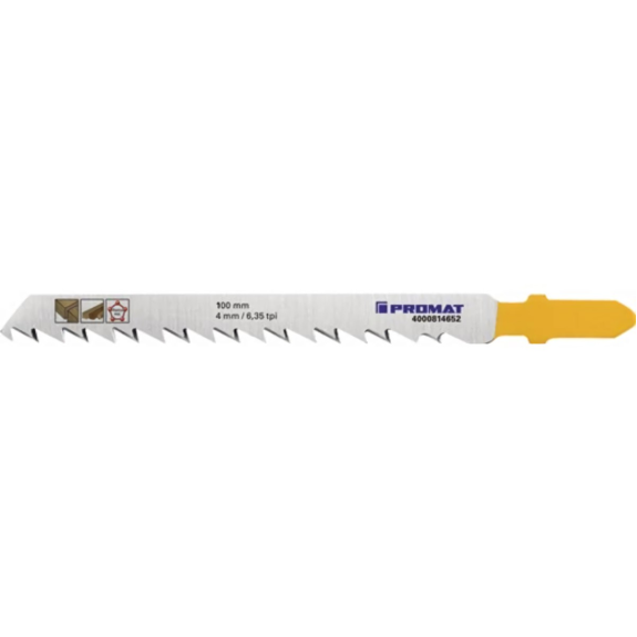 5 Stück  Stichsägeblatt  Gesamtlänge 100 mm Zahnteilung 4 mm Stärke 1,45 mm HCS-Beschreibung lesen