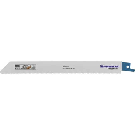 5 pcs Longueur de lame de sabre 200 mm largeur 19 mm Division dentaire TPI 14 1,8 mm FRE-Leggi tutto