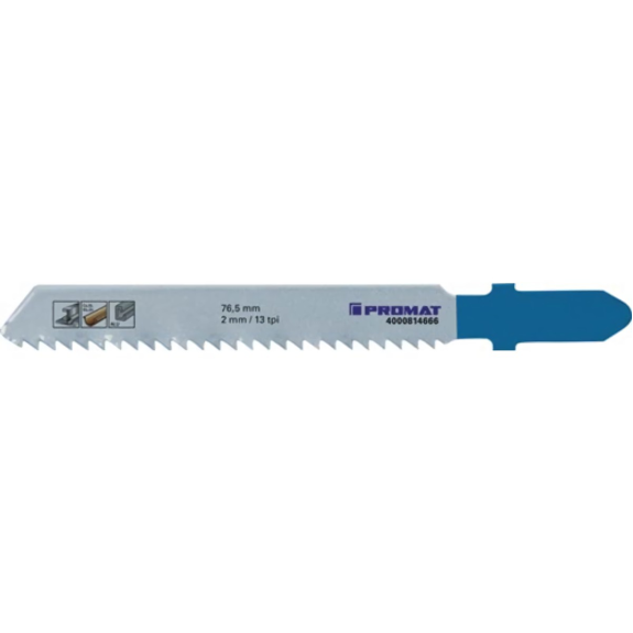 5 Stück Stichsägeblatt  Gesamtlänge 76,5 mm Zahnteilung 2 mm HSS-Beschreibung lesen
