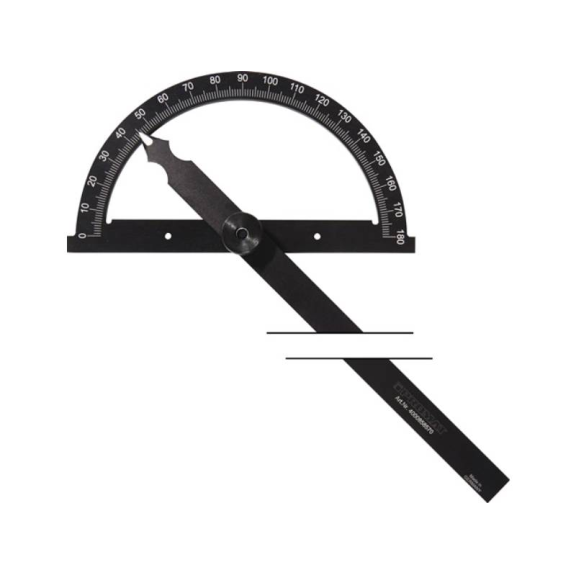 Winkelmesser  Gradbogen-D. 200 mm  Schenkellänge 300 mm-Beschreibung lesen