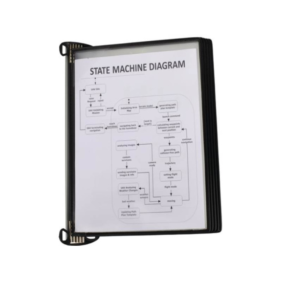 920300 Wandhalter 5 Sichttafeln PP schwarz mit Neodym-Magnetf.DIN A4 920300 Wandhalter 5 Sichttafeln PP schwarz mit Neodym-Magnetf.DIN A4-Beschreibung lesen