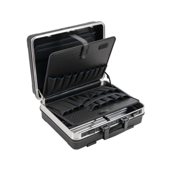 Schalenkoffer BxTxHmm mit Werkzeugtaschen 29 l ABS-Kunststoff Alu-Rahme Schalenkoffer BxTxHmm mit Werkzeugtaschen 29 l ABS-Kunststoff Alu-Rahme-Beschreibung lesen