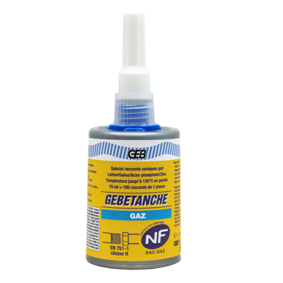 Résine d’étanchéité anaérobie GENCHE GAZ flacon 75ml - 114609 Résine d’étanchéité anaérobie GENCHE GAZ flacon 75ml - 114609-Lire la description