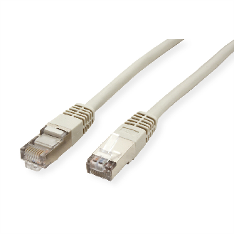 Cordon VALUE Cat.5e (Classe D) S/FTP confectionné, gris, 1 m-Leggi tutto