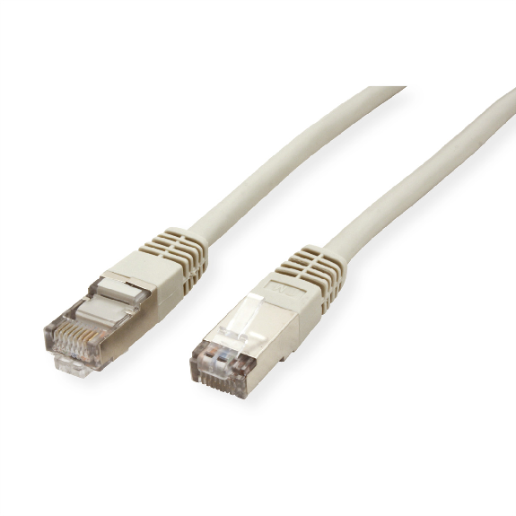 VALUE Patchkabel Kat.5e (Class D) S/FTP, grau, 1 m-Beschreibung lesen