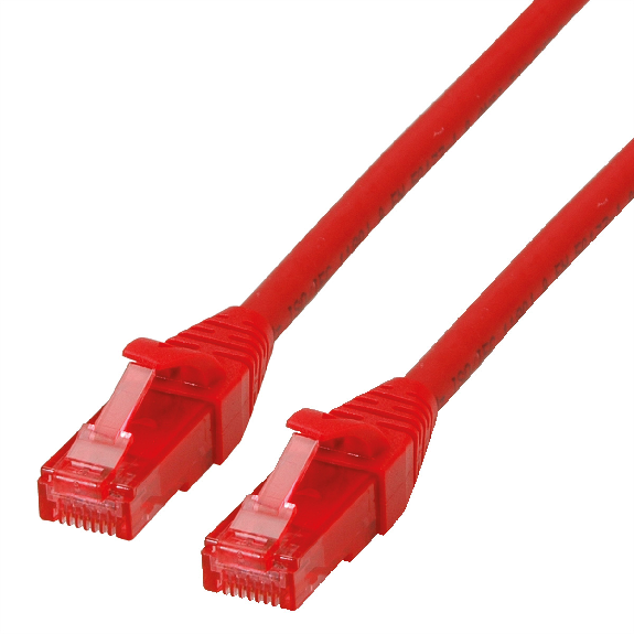 ROLINE Patchkabel Kat.6 UTP, Component Level, LSOH, rot, 3 m-Beschreibung lesen