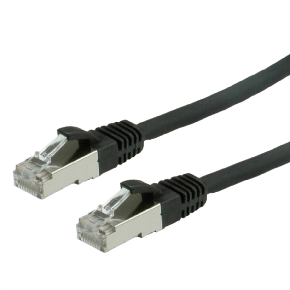 VALUE Patchkabel Kat.6 (Class E) S/FTP (PiMF), LSOH, schwarz, 3 m-Beschreibung lesen
