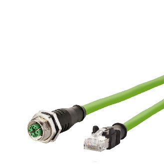METZ CONNECT Câble Ethernet industriel M12-RJ45, codage X, 10 m-Lire la description