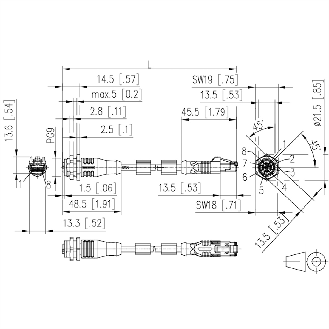 METZ CONNECT Câble Ethernet industriel M12-RJ45, codage X, 10 m-Lire la description