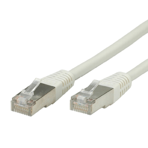 Cordon VALUE Cat.5e (Classe D) S/FTP confectionné, gris, 5 m-Lire la description