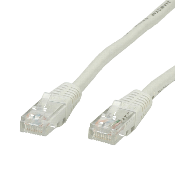VALUE Patchkabel Kat.5e (Class D) UTP, grau, 1 m-Beschreibung lesen